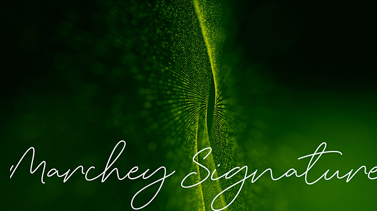 Marchey Signature Font