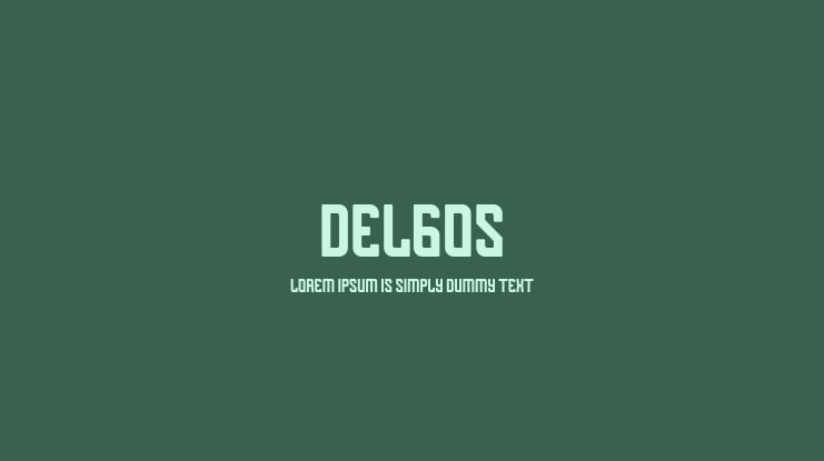 Delgos Font