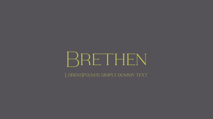 Brethen Font