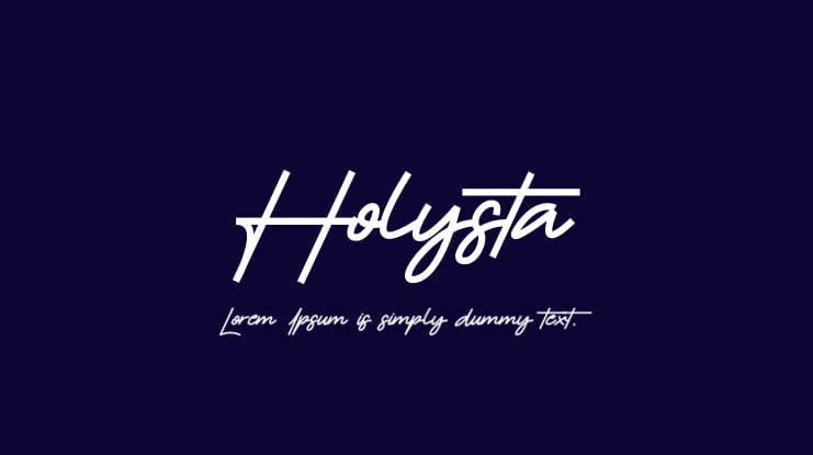 Holysta Font