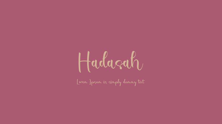 Hadasah Font