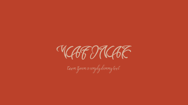 WAFONAK Font