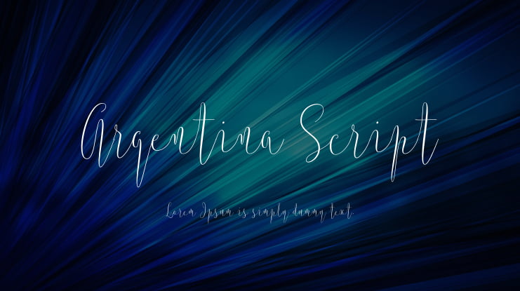 Argentina Script Font Family