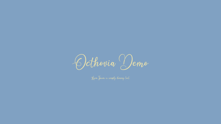 Octhovia Demo Font