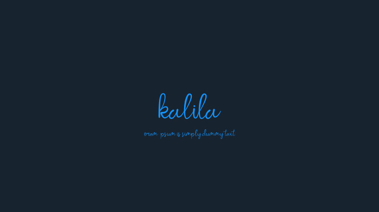 kalila Font Family