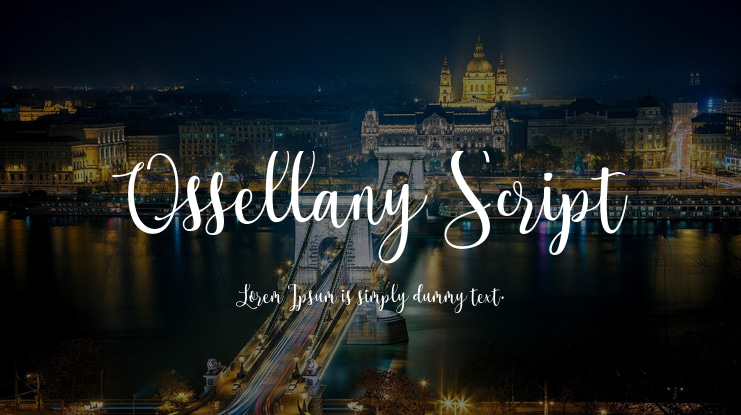 Ossellany Script Font