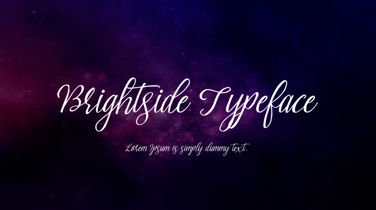 Brightside Typeface Font