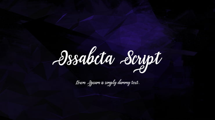 Issabeta Script Font