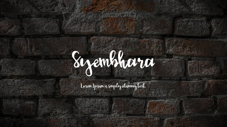 Syembhara Font