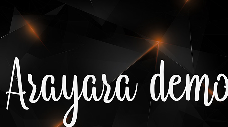 Arayara demo Font