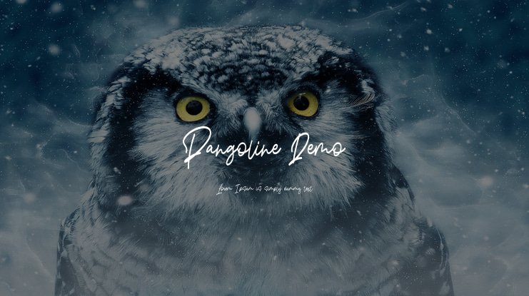 Pangoline Demo Font