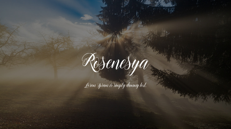 Rosenesya Font