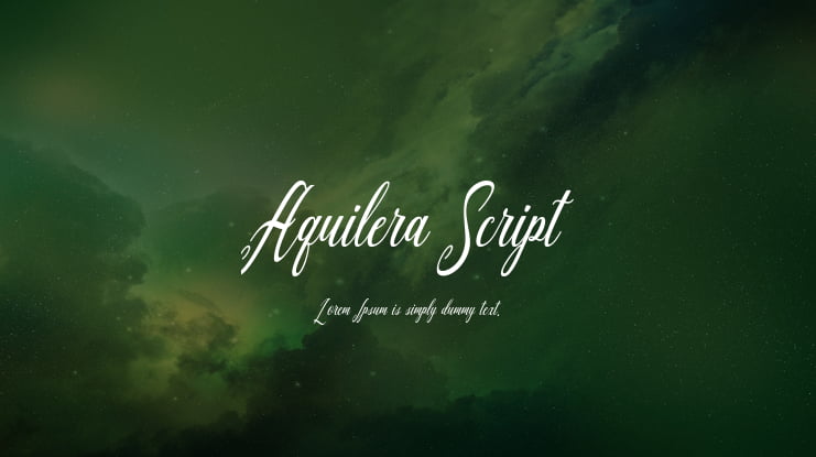 Aquilera Script Font