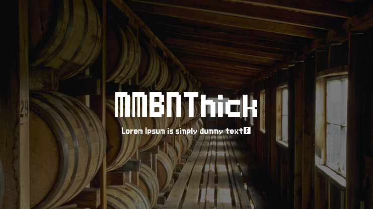 MMBNThick Font