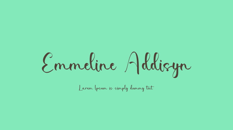 Emmeline Addisyn Font