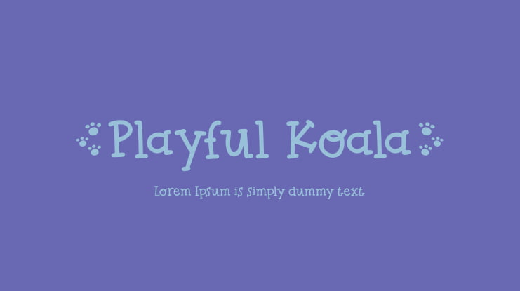 Playful Koala Font