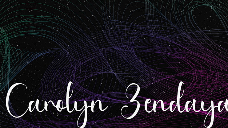 Carolyn Zendaya Font
