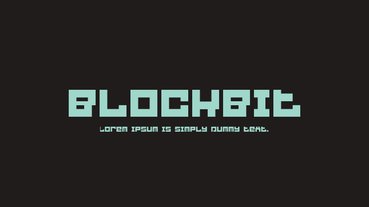 Blockbit Font