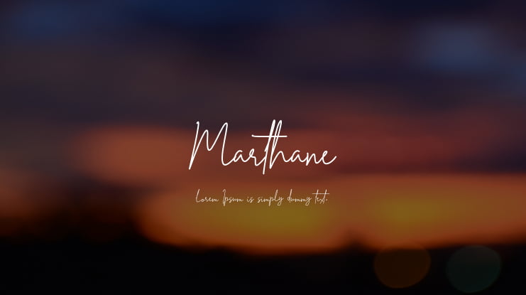 Marthane Font