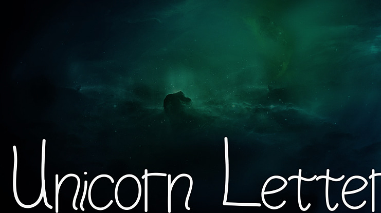 Unicorn Letter Font