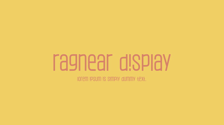 Ragnear Display Font Family