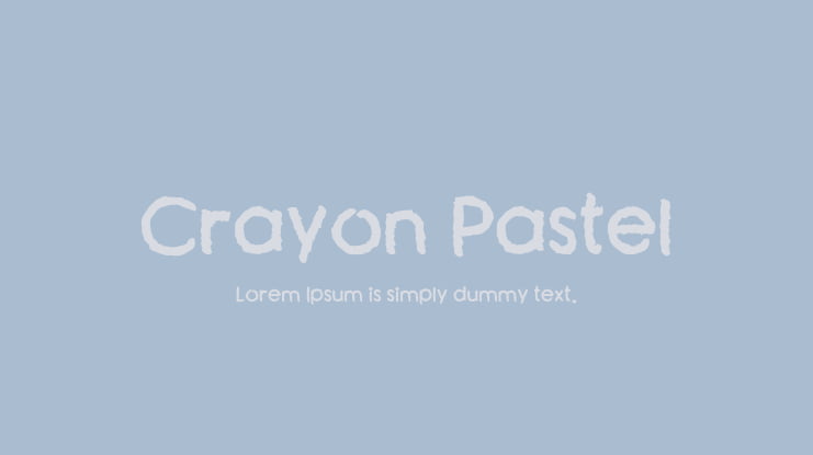 Crayon Pastel Font