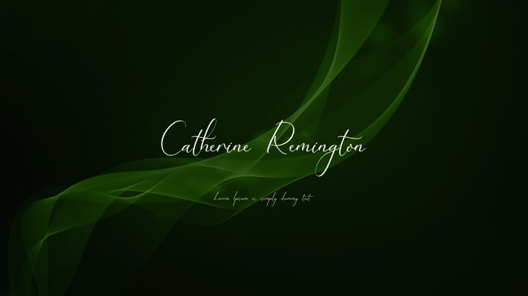 Catherine Remington Font