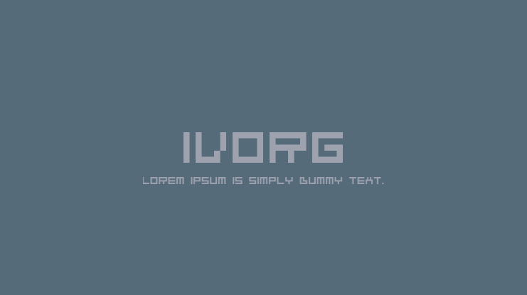 Ivorg Font