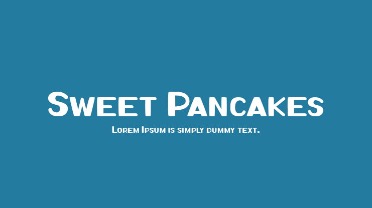 Sweet Pancakes Font