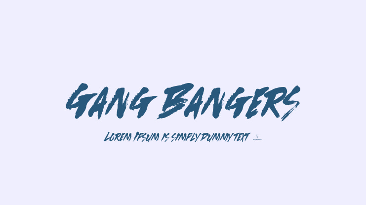 Gang Bangers Font