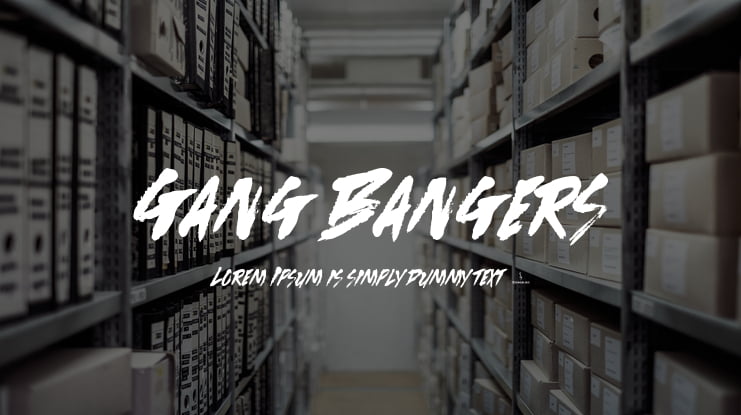 Gang Bangers Font