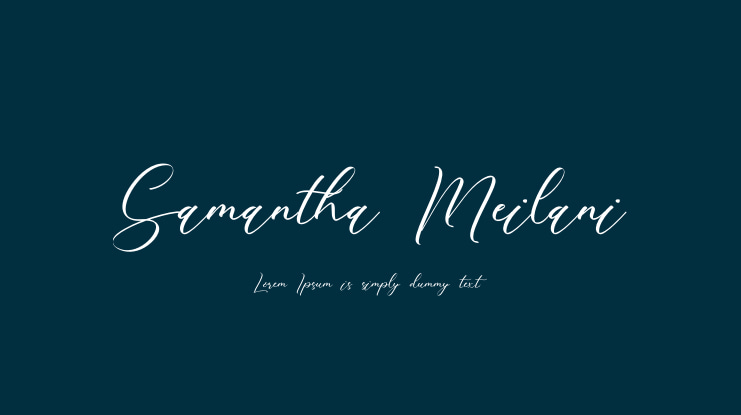 Samantha Meilani Font