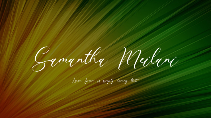 Samantha Meilani Font