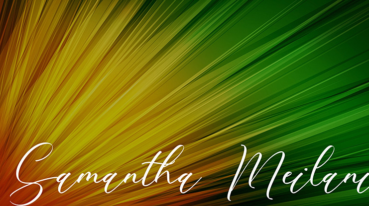 Samantha Meilani Font