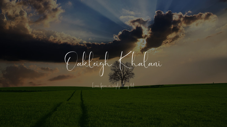 Oakleigh Khalani Font