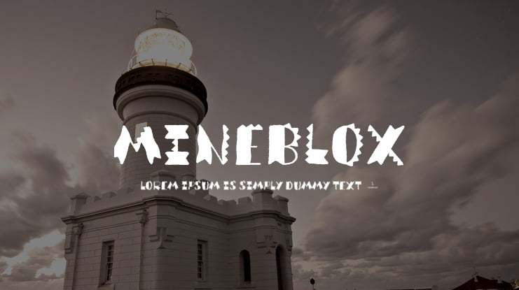 Mineblox Font : Download Free for Desktop & Webfont