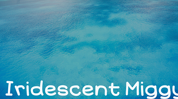 Iridescent Miggy Font