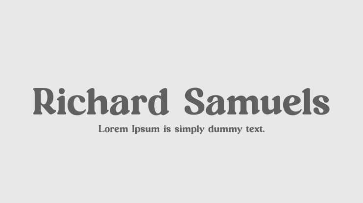 Richard Samuels Font