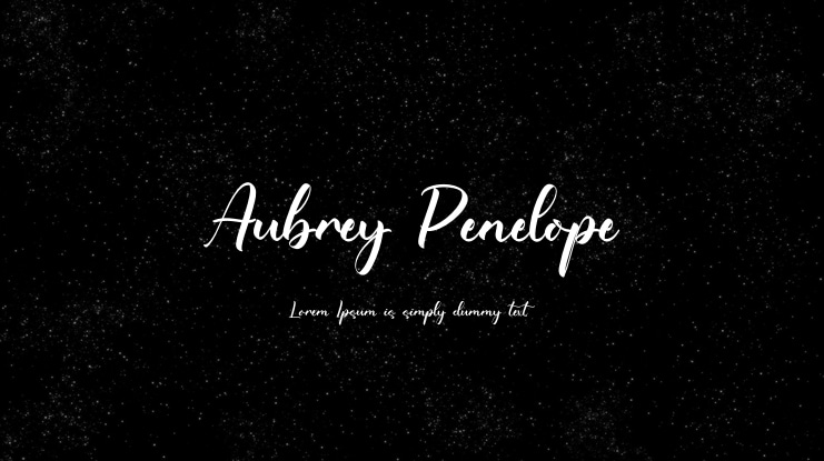 Aubrey Penelope Font
