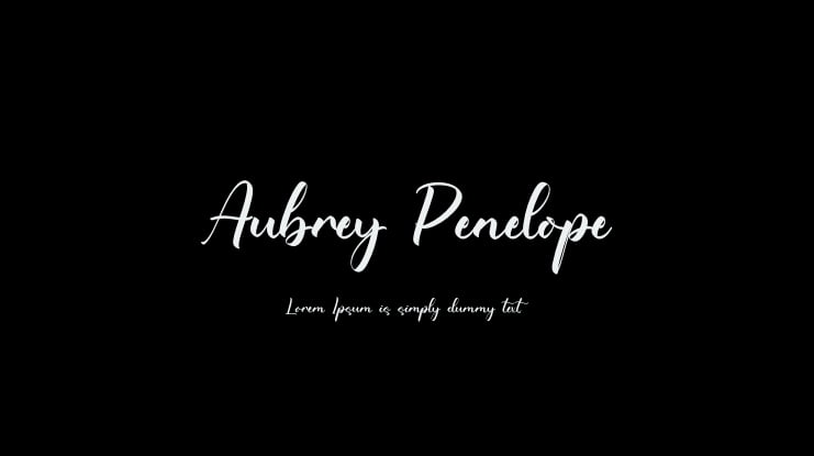 Aubrey Penelope Font