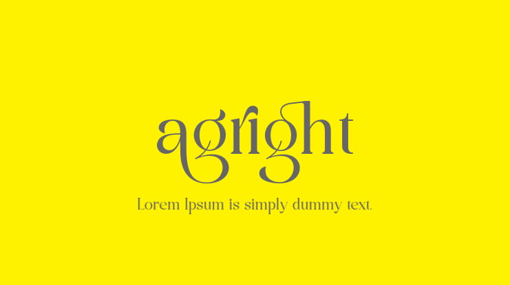 agright Font