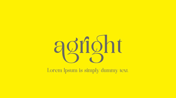 agright Font