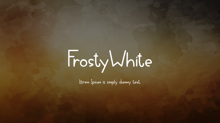 FrostyWhite Font