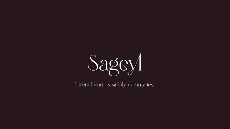 Sageyl Font