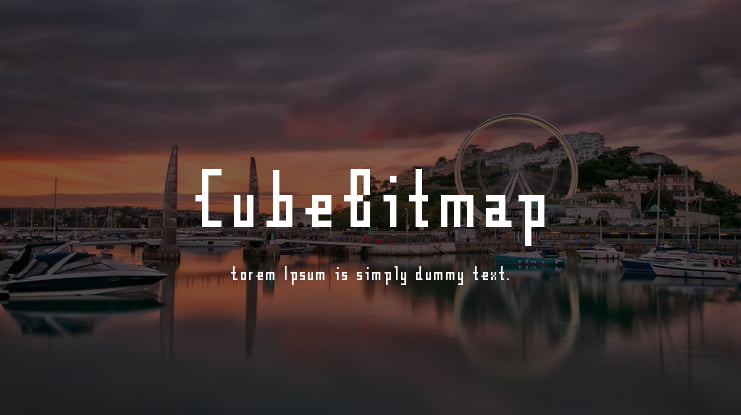 CubeBitmap Font