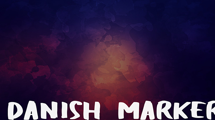 Danish Marker Font