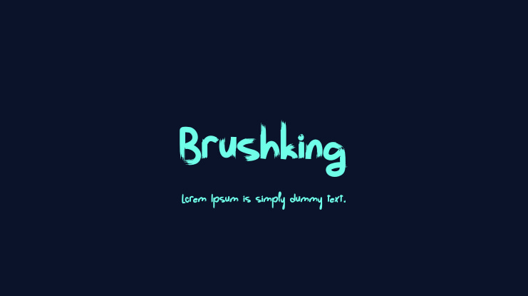 Brushking Font