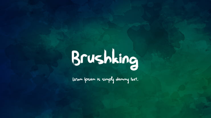 Brushking Font