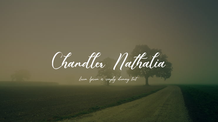 Chandler Nathalia Font