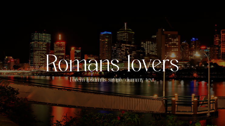 Romans lovers Font
